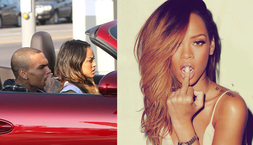 Le clan Rihanna clash Chris Brown et Karrueche Tran