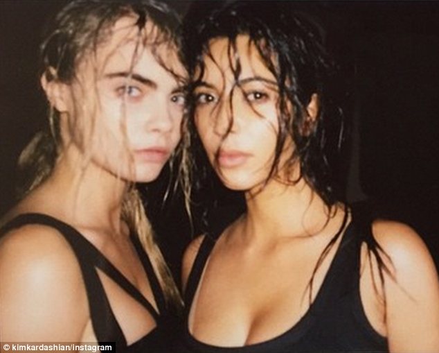 Kim Kardashian et Cara Delevingne