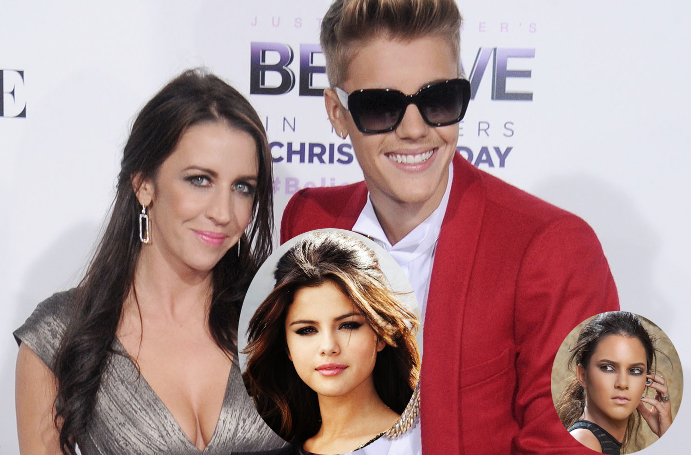 Justin Bieber Pattie Mallette Selena Gomez Kendall Jenner