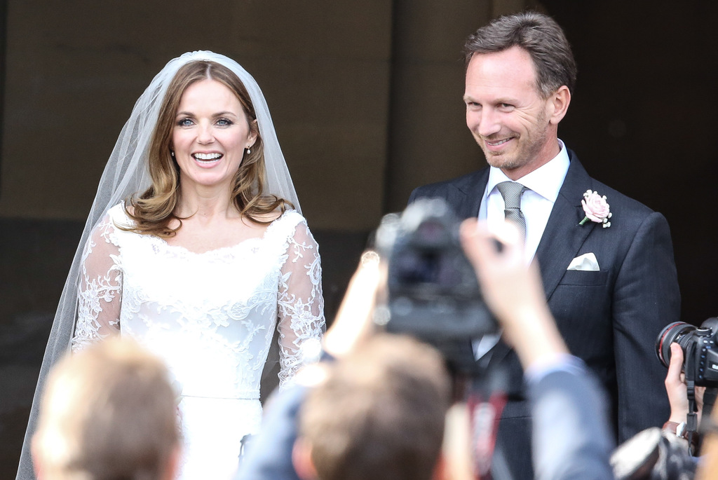 Mariage de Geri Halliwell et Christian Horner en l eglise de Woburn le 15 mai