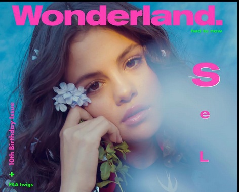 selena gomez en couverture de wonderland magazine