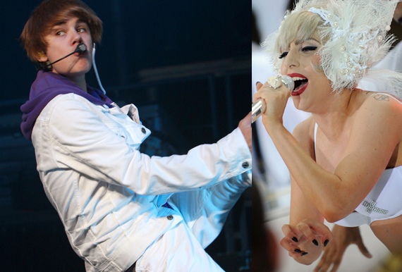 Lady-Gaga et Justin-Bieber
