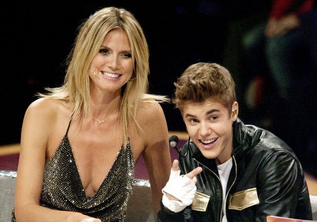 Heidi Klum bieber