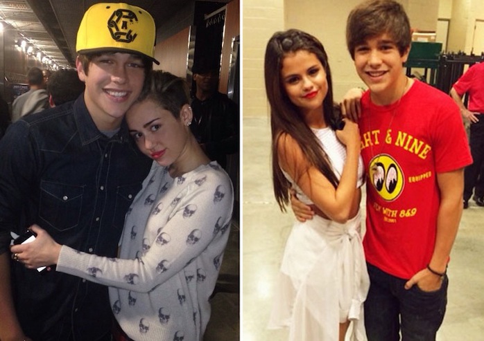 austin mahone et selena gomez mais aussimiley cyrus