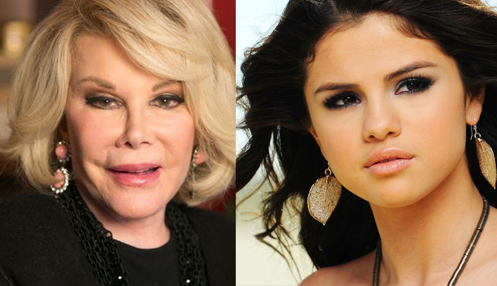 Joan Rivers Clash Selena Gomez