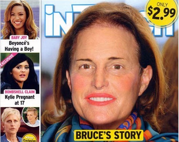 Bruce Jenner vu par InTouch Magazine