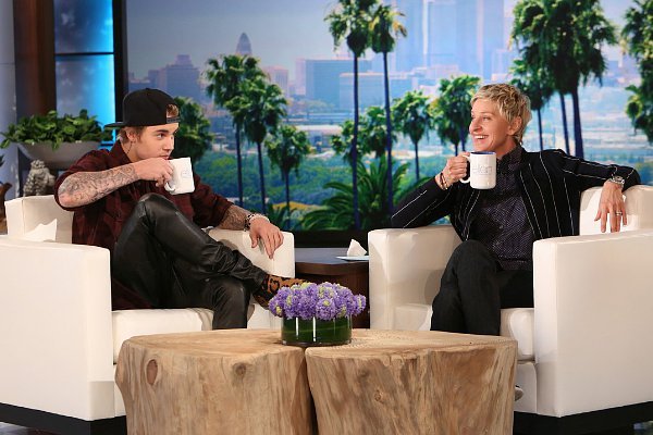 Justin Bieber lors de son deuxième passage au show d'Ellen DeGeneres