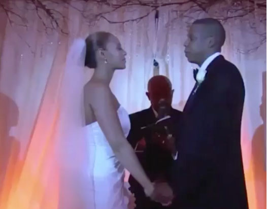 Beyoncé et Jay-Z photo de mariage