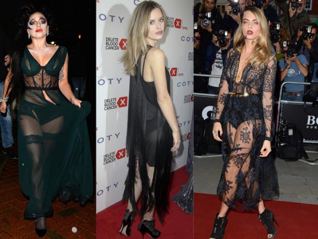 Lady Gaga Georgie May Jagger Cara Delevingne la culotte c est