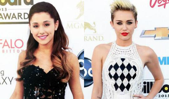 Miley cyrus et Ariana récolter des fonds