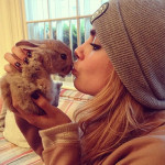 Cara Delevingne et son animal de compagnie, un lapin