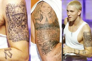 Eminem et son bras tatoué