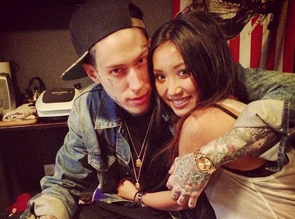 Trace Cyrus le grand frere de Miley s est rabiboche avec son ex fiancee Brenda Song portrait w674