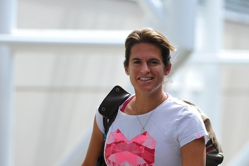 7777328151 amelie mauresmo entraineur d andy murray etait tout sourire l ecossais affrontera novak djokovic en finale