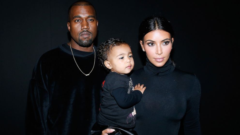 kanye kim and north