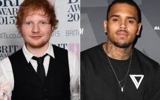 Chris Brown sur scène dans un club à Las Vegas invite Ed Sheeran à l'y rejoindre