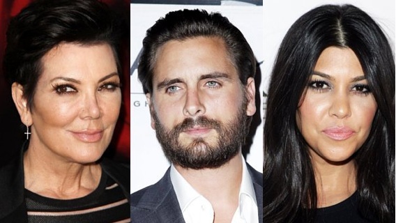 kris jenner Scott Disick Kourtney Kardashian