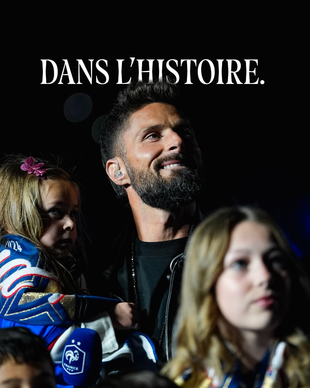 Olivier Giroud et sa famille