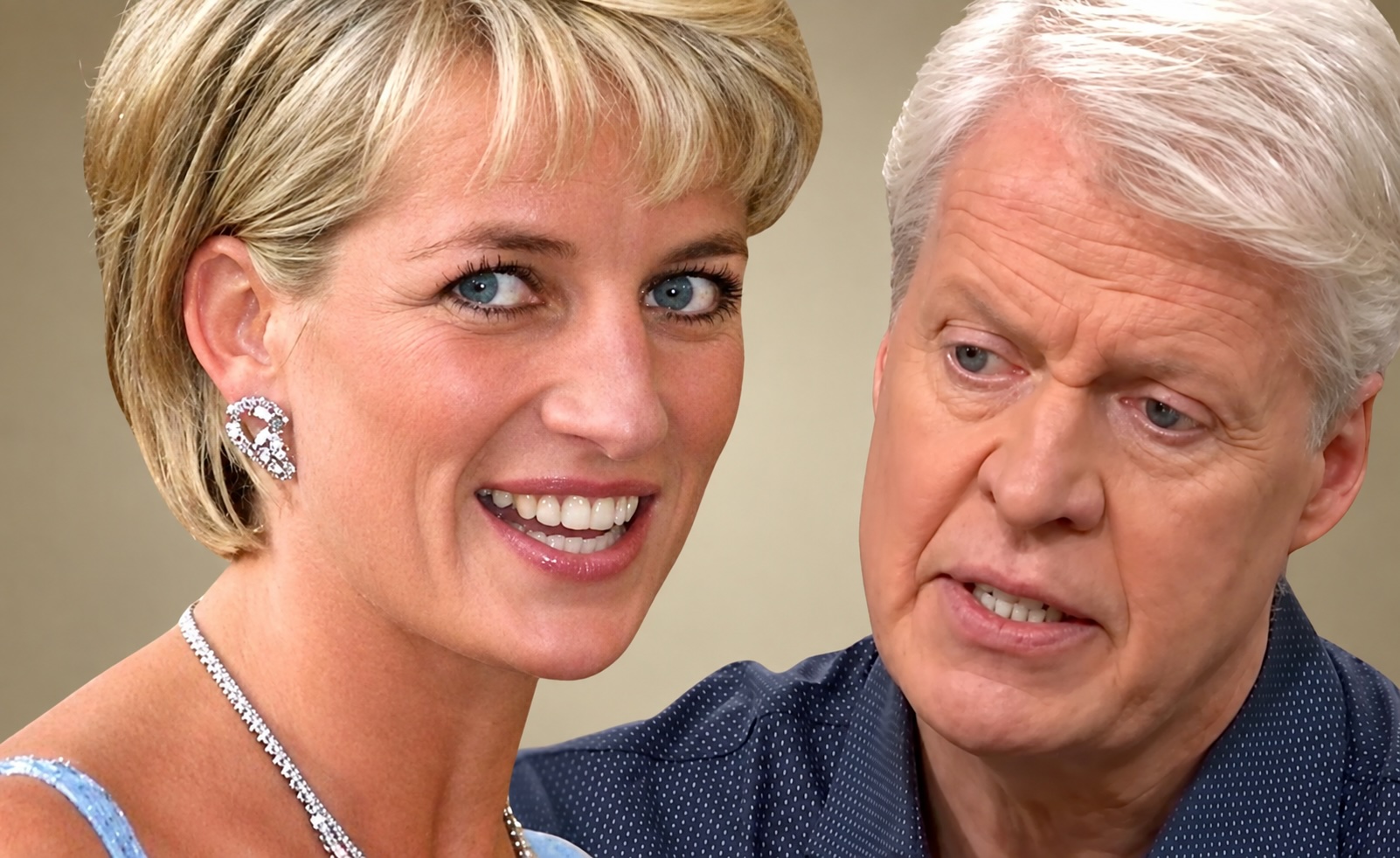 Lady Diana et son frère Charles Spencer